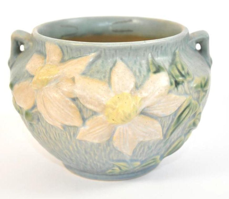 Roseville Pottery Clematis Jardinière Flower Pot