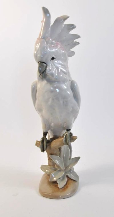 Royal Dux Cockatoo Made in Czech Republic