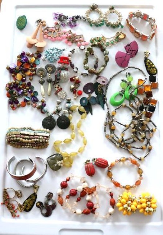 Lot of Colorful Costume Jewelry