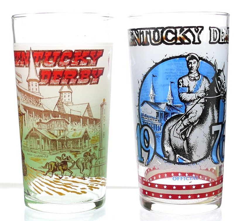 1976 & 1978 Derby Glasses