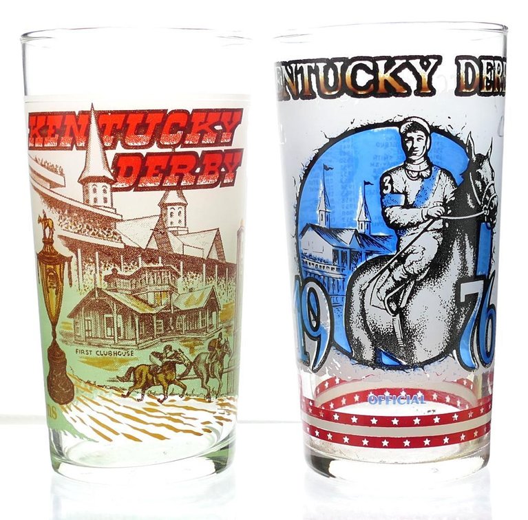 1976 & 1978 Derby Glasses