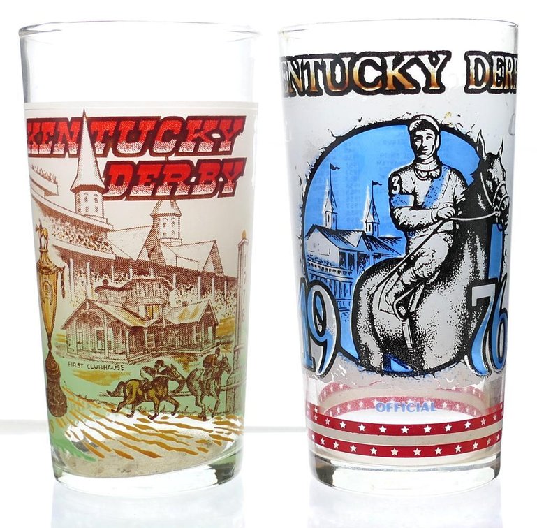 1976 & 1978 Derby Glasses