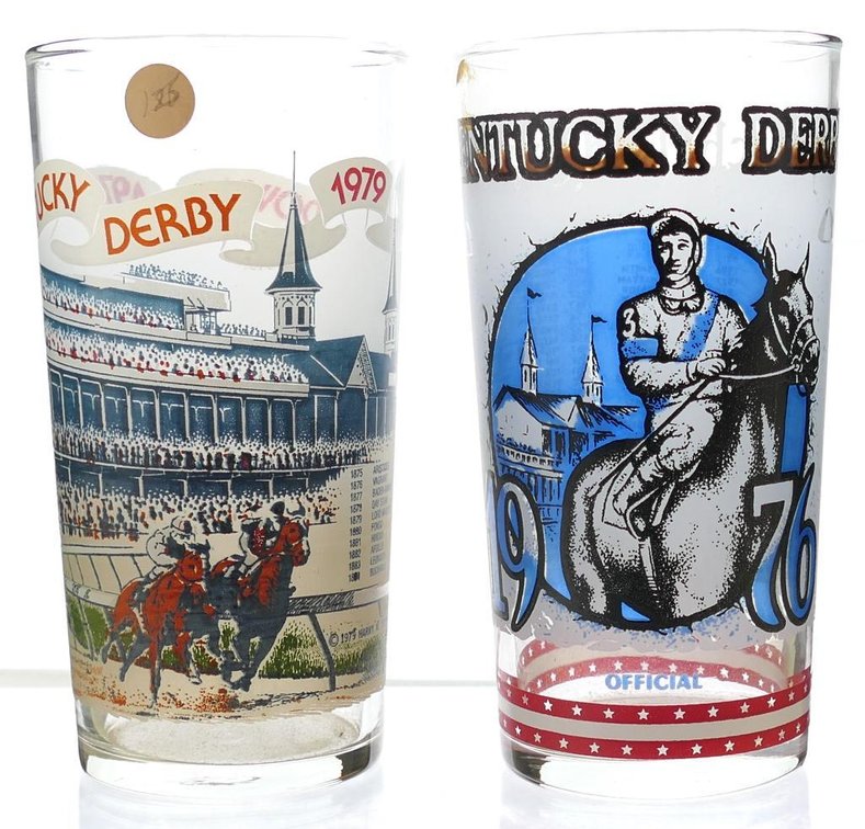 1976 & 1979 Derby Glasses