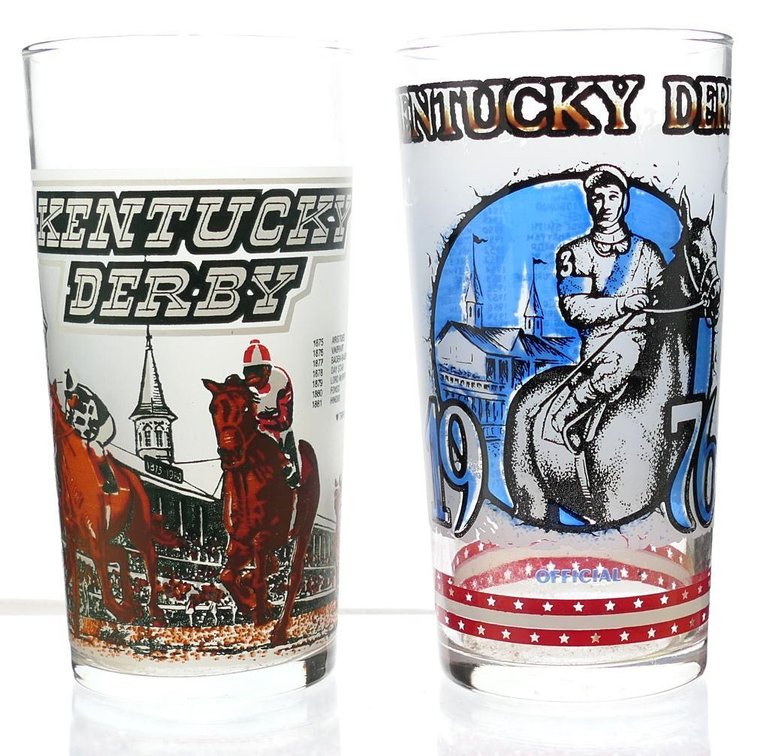 1976 & 1980 Derby Glasses