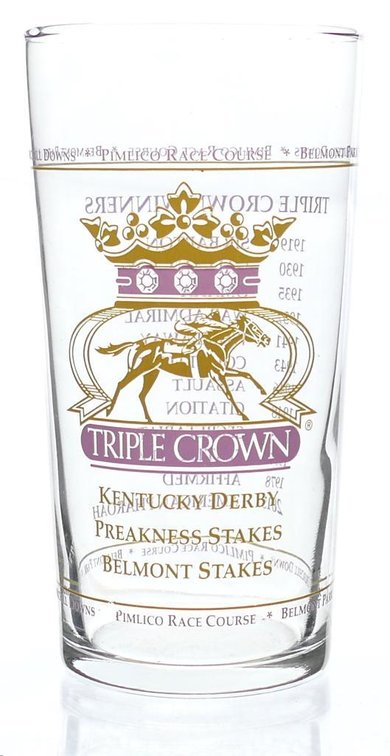 Triple Crown Commemorative Glass