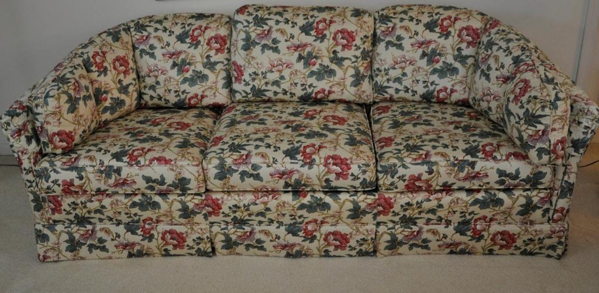Floral Upholstered Sofa