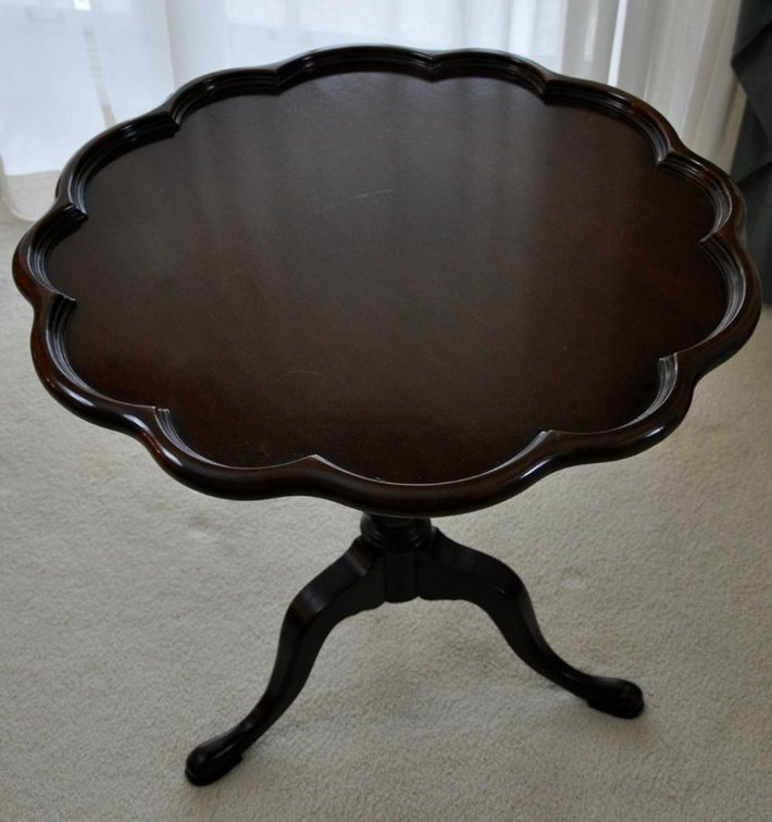 Piecrust Tripod Table
