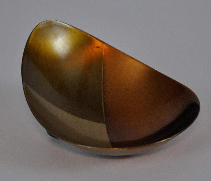 Metales Handwrought Modernist Footed Dish