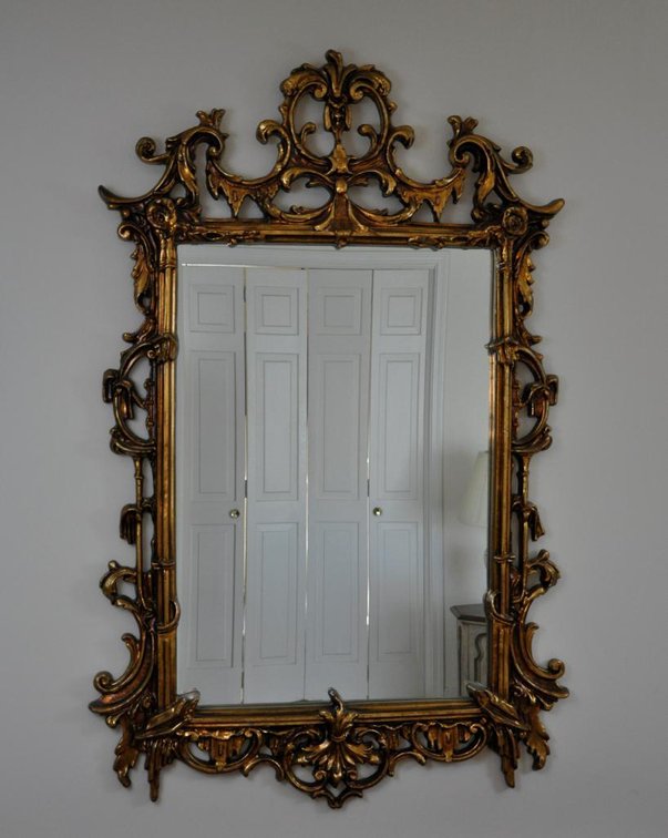 Vintage Carolina Co. Gold Frame Mirror