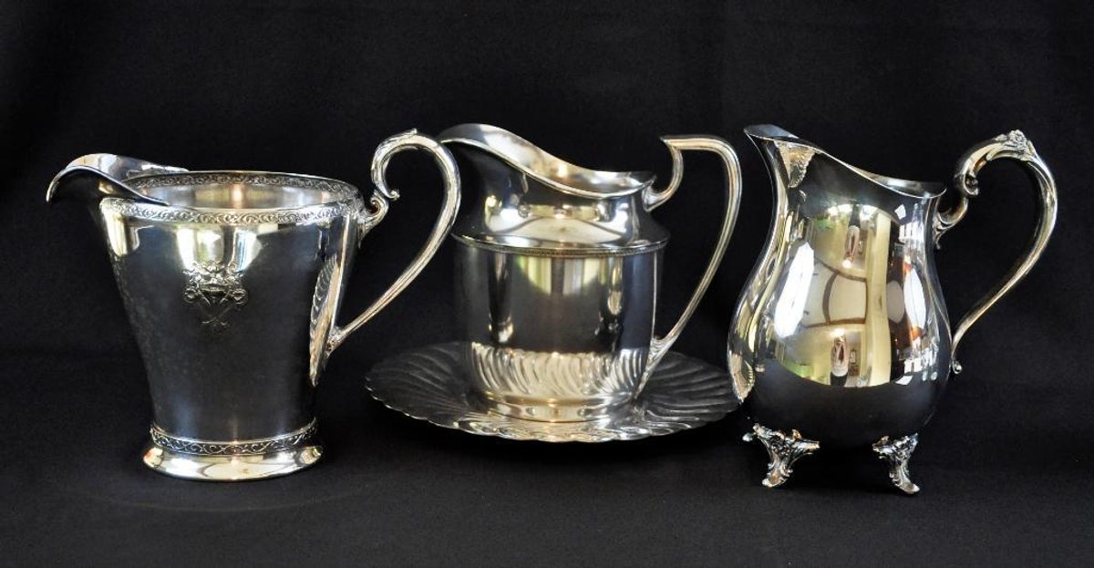 Three Silverplate Pitchers
