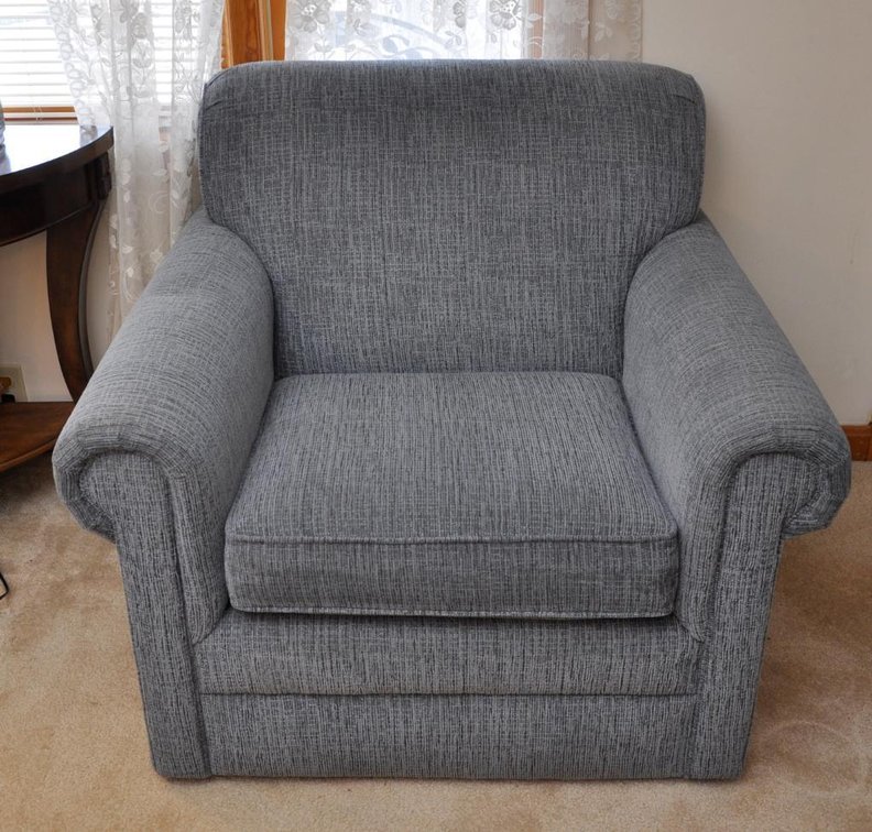 Faith Blue Upholstered Armchair