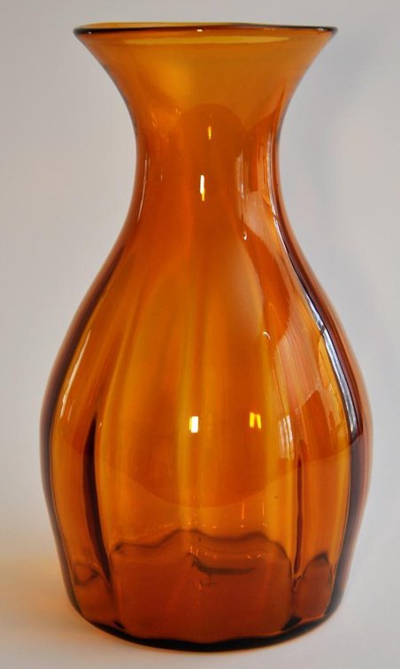 Honey Oversized Glass Vase by Blenko