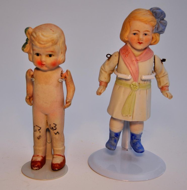 Two Bisque Dolls