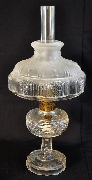 Glass Washington Oil Lamp