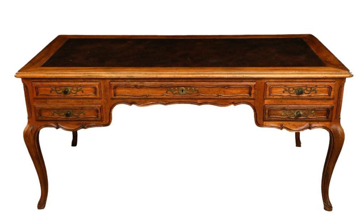 Louis XV Style Kneehole Partner's Desk