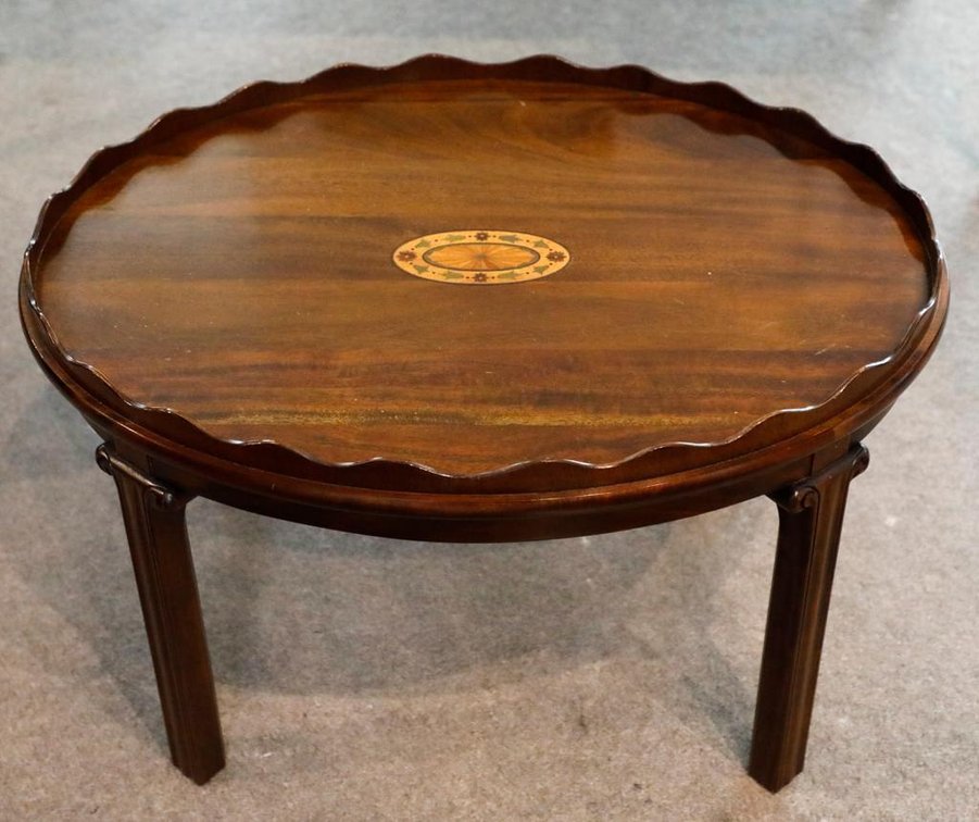 Chippendale Style Oval Coffee Table