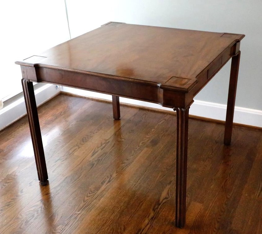 Chippendale Style Mahogany Game Table