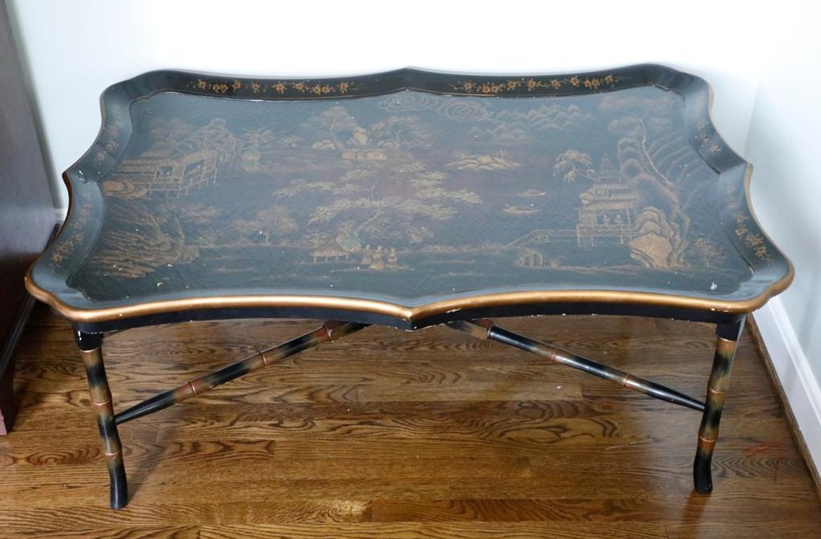 Chinoiserie Lift Tray Coffee Table