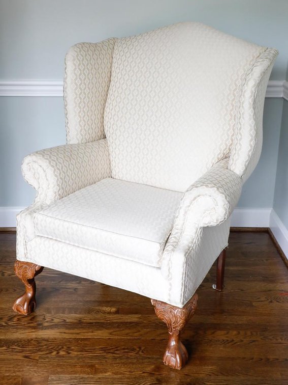 Chippendale Style Wingback Chair