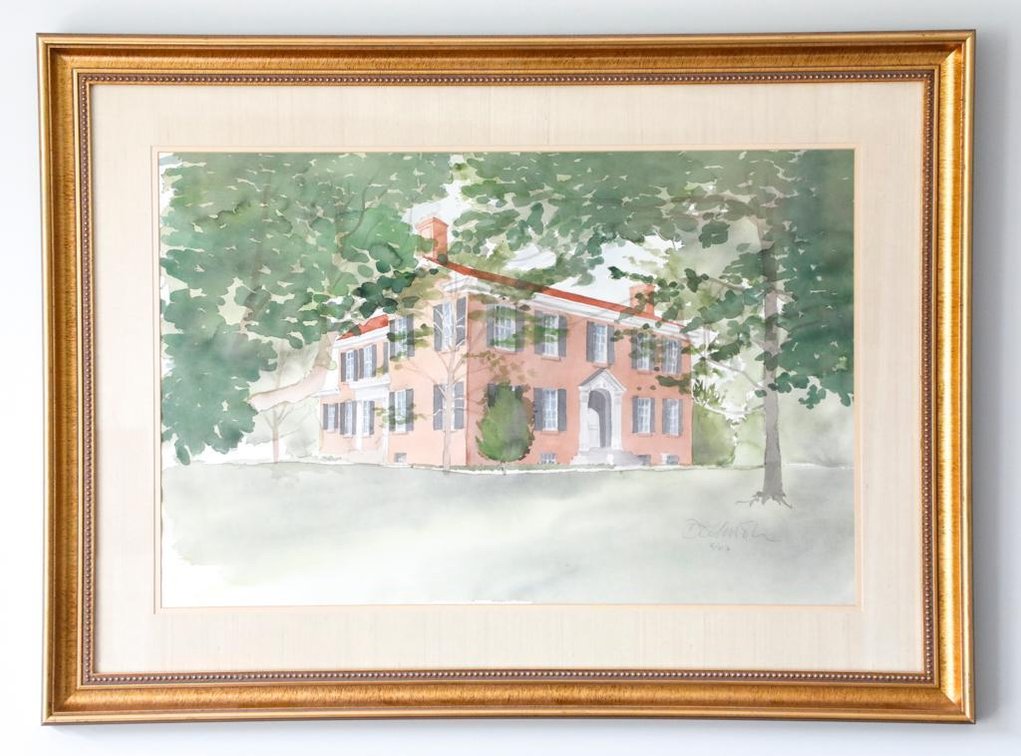 Original Watercolor of "My Old Kentucky Home"