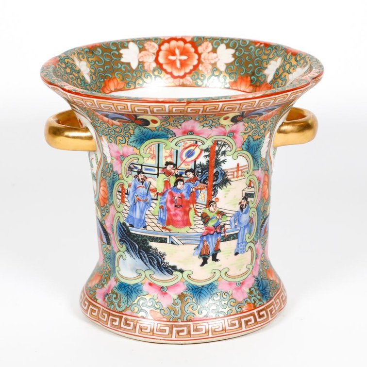 Asian Themed Porcelain Vase