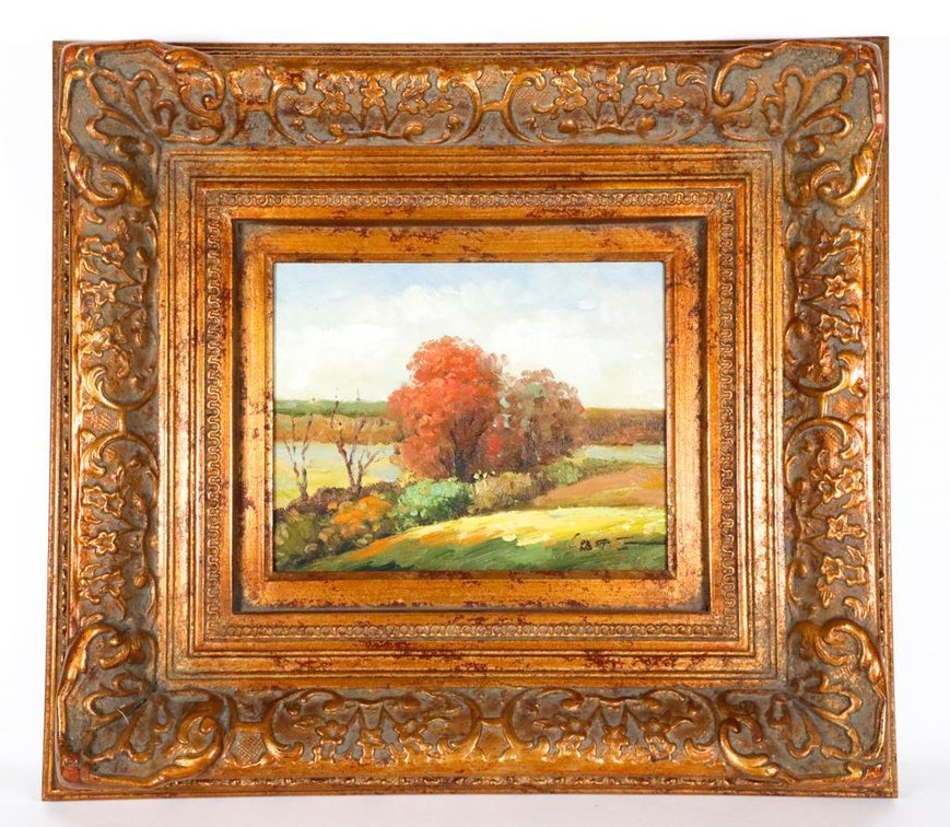 Original Oil on Canvas Autumn Trees
