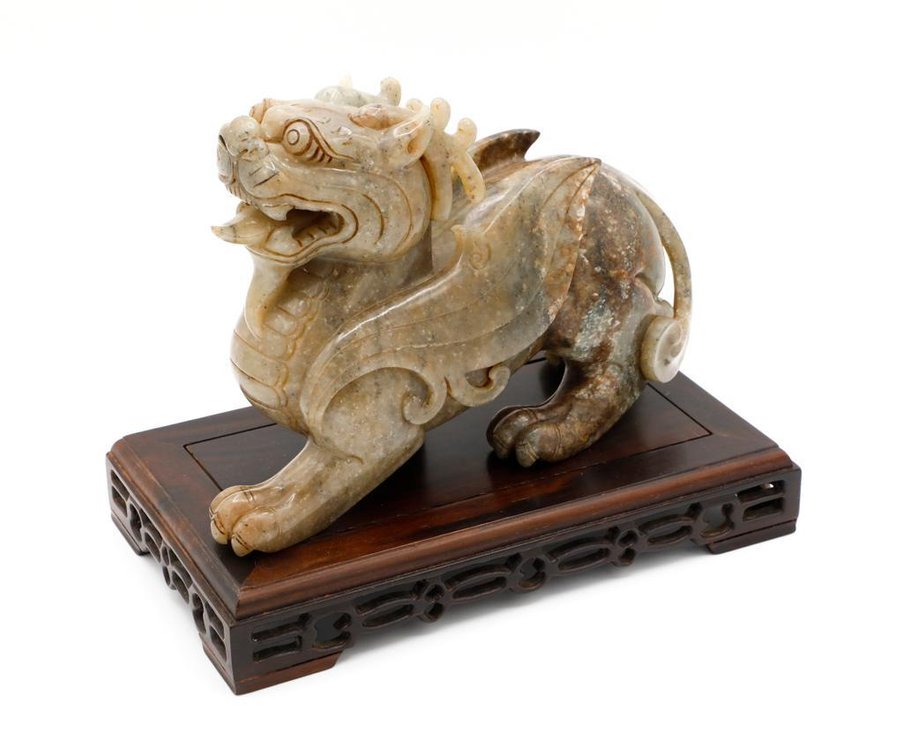 Jade Carving of Mythical Beast Pixiu