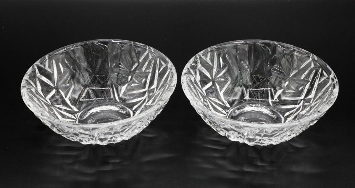 Two Tiffany & Co. Crystal Dessert Bowls