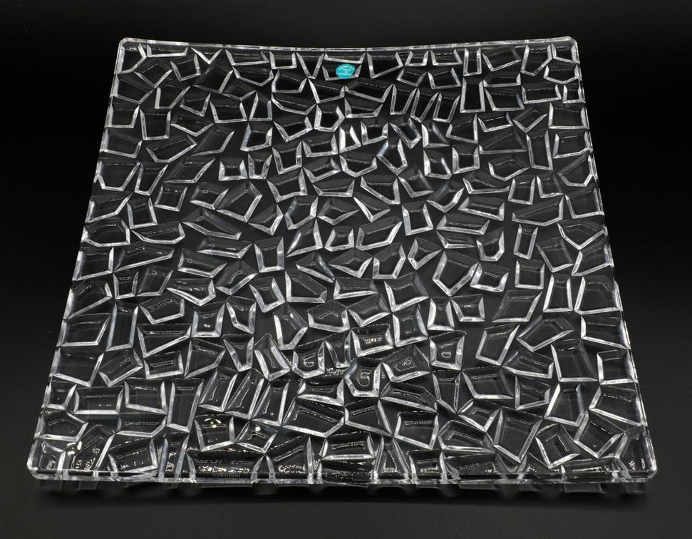 Tiffany & Co. Crystal Square Platter