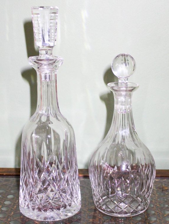 Two Glass Decanters