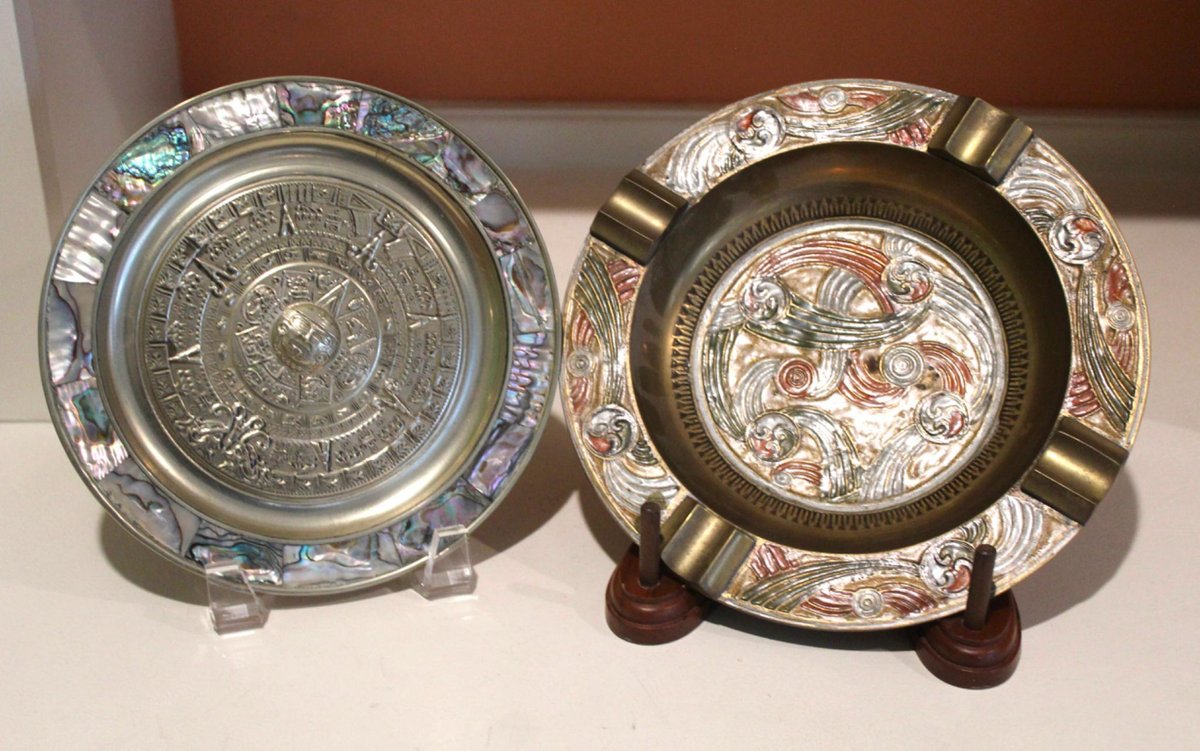 Two Decorative Metal Trays