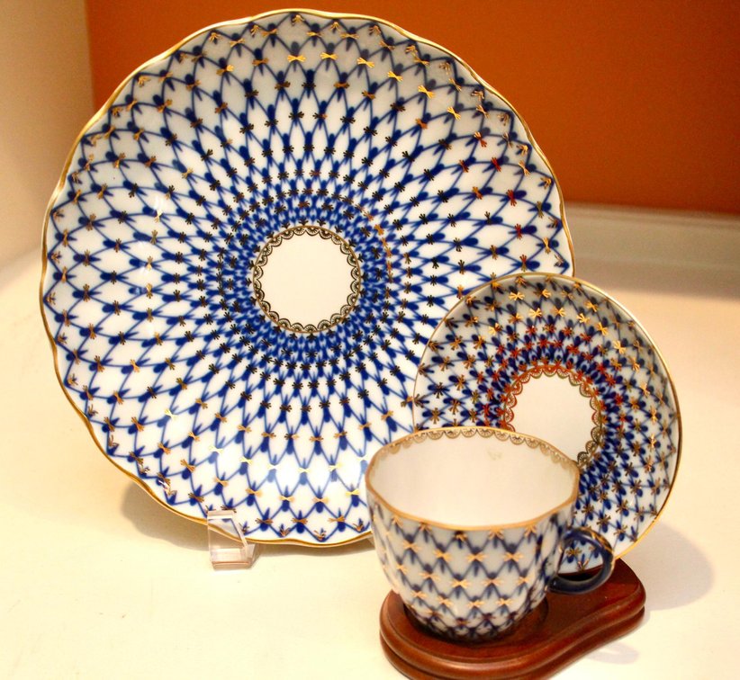 Russian Bowl, Teacup and Saucer