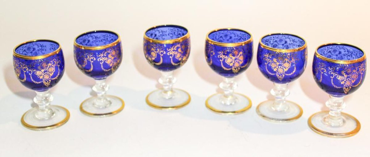 Six Cordial Glasses