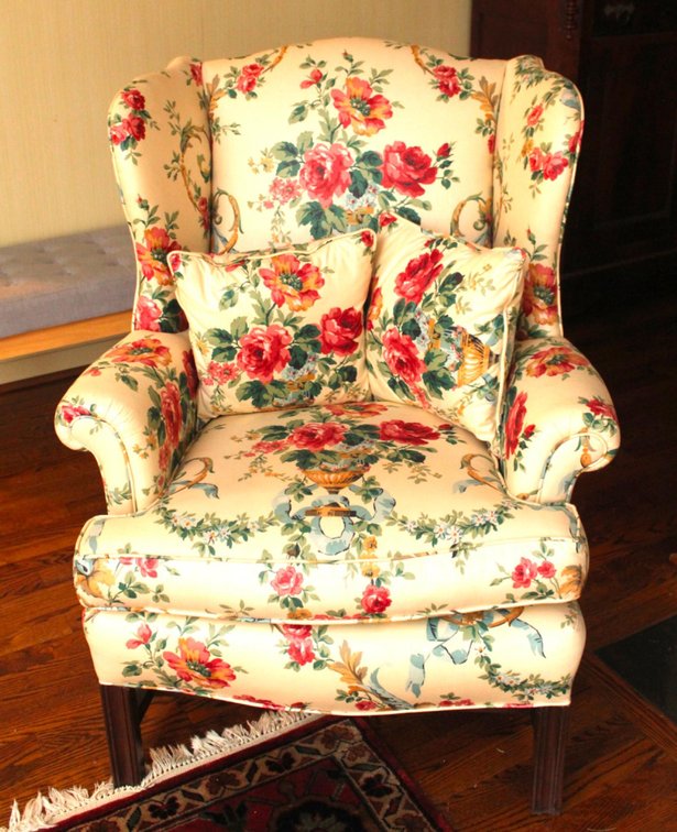 Chippendale Style Wingback Chair