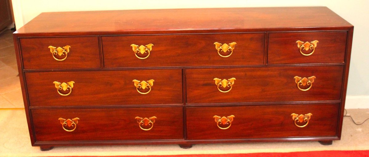 Cherry Seven Drawer Dresser