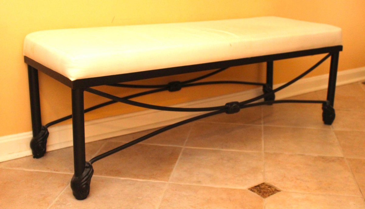 Wrought Iron Bench