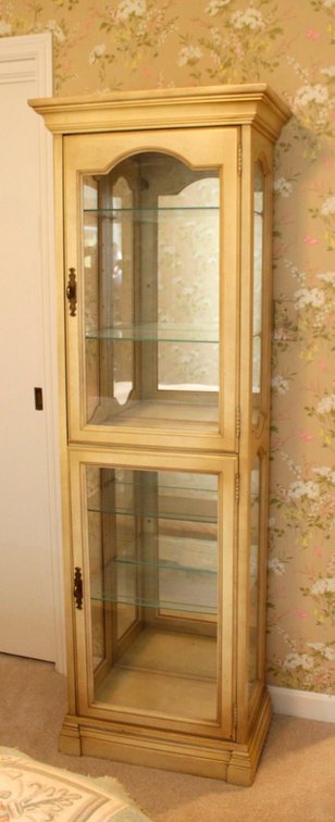 French Provincial Style Curio Cabinet