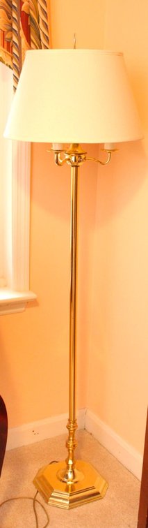 Brass Tone Floor Lamp