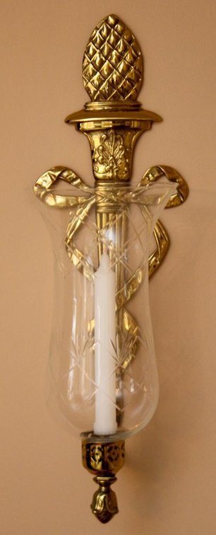 Pair of Brass Wall Sconces