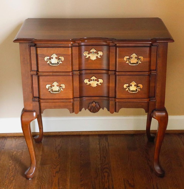 Cherry Queen Anne Style Lowboy