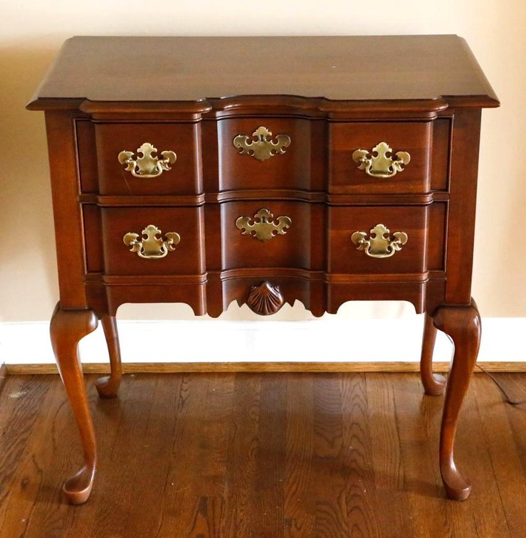 Cherry Queen Anne Style Lowboy