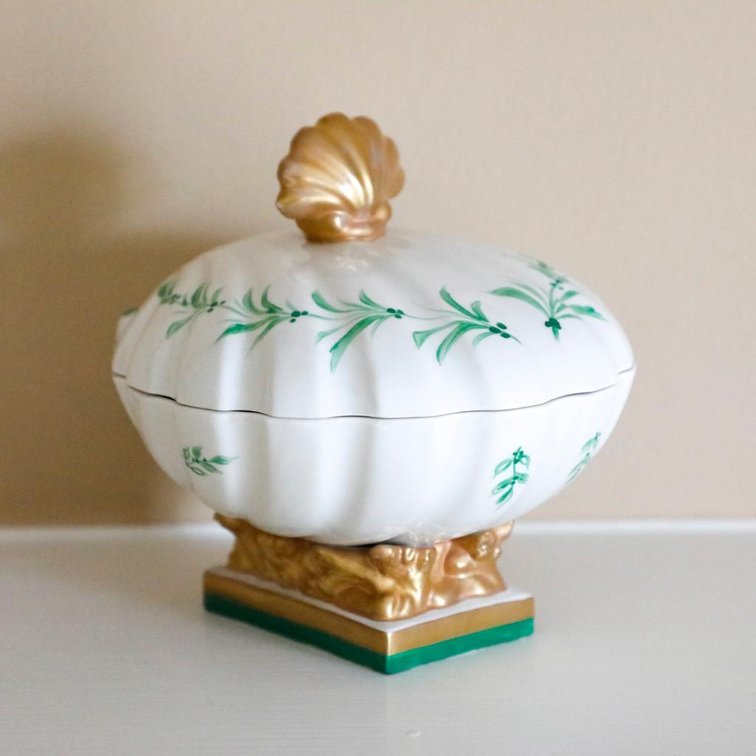 Hand Painted Italian Shell Shaped Dish