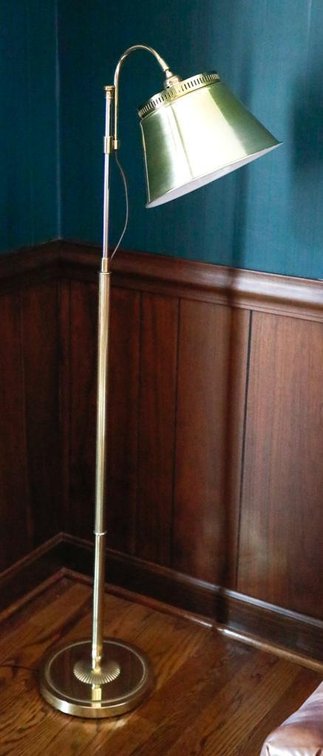 Adjustable Brass Floor Lamp