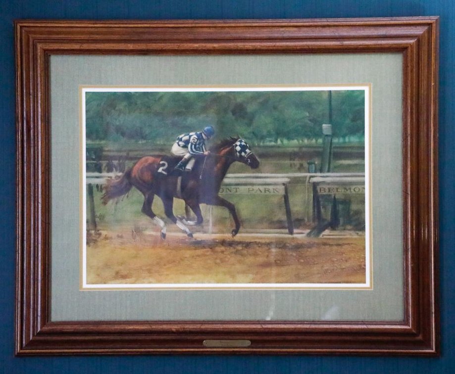Lithograph of “Secretariat” by Henry Koehler