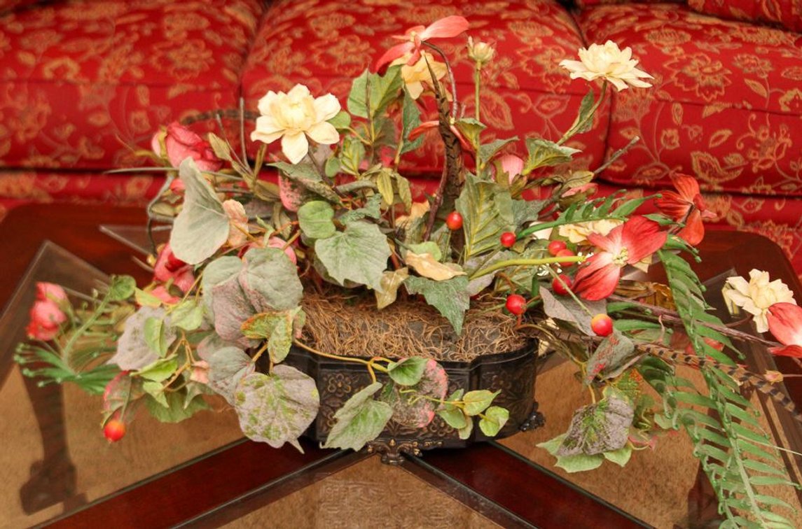 Embossed Metal Planter by Bard International