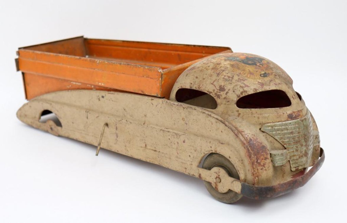 Vintage Metal Toy Dump Truck