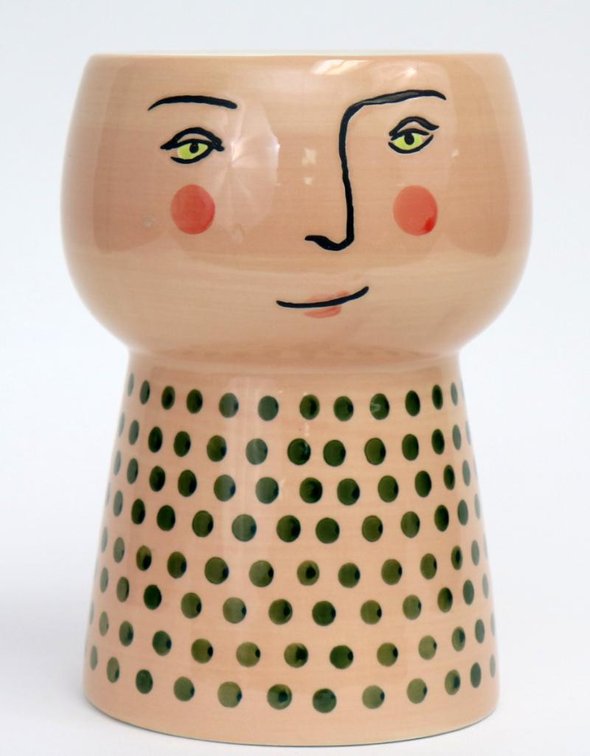 Large Ceramic Head Vase