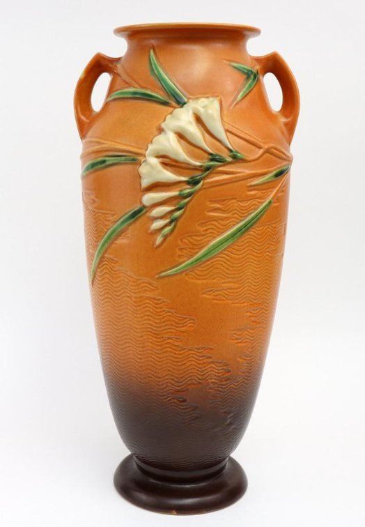 Roseville Freesia Floor Vase