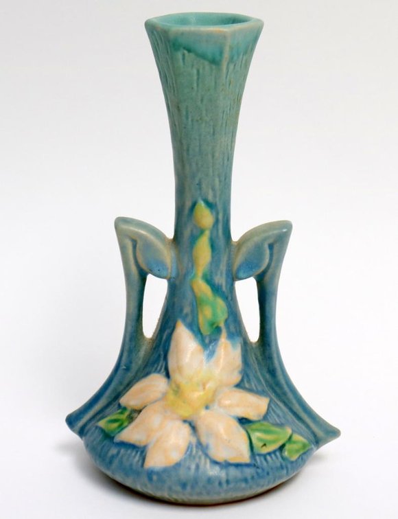 Roseville Clematis Bud Vase