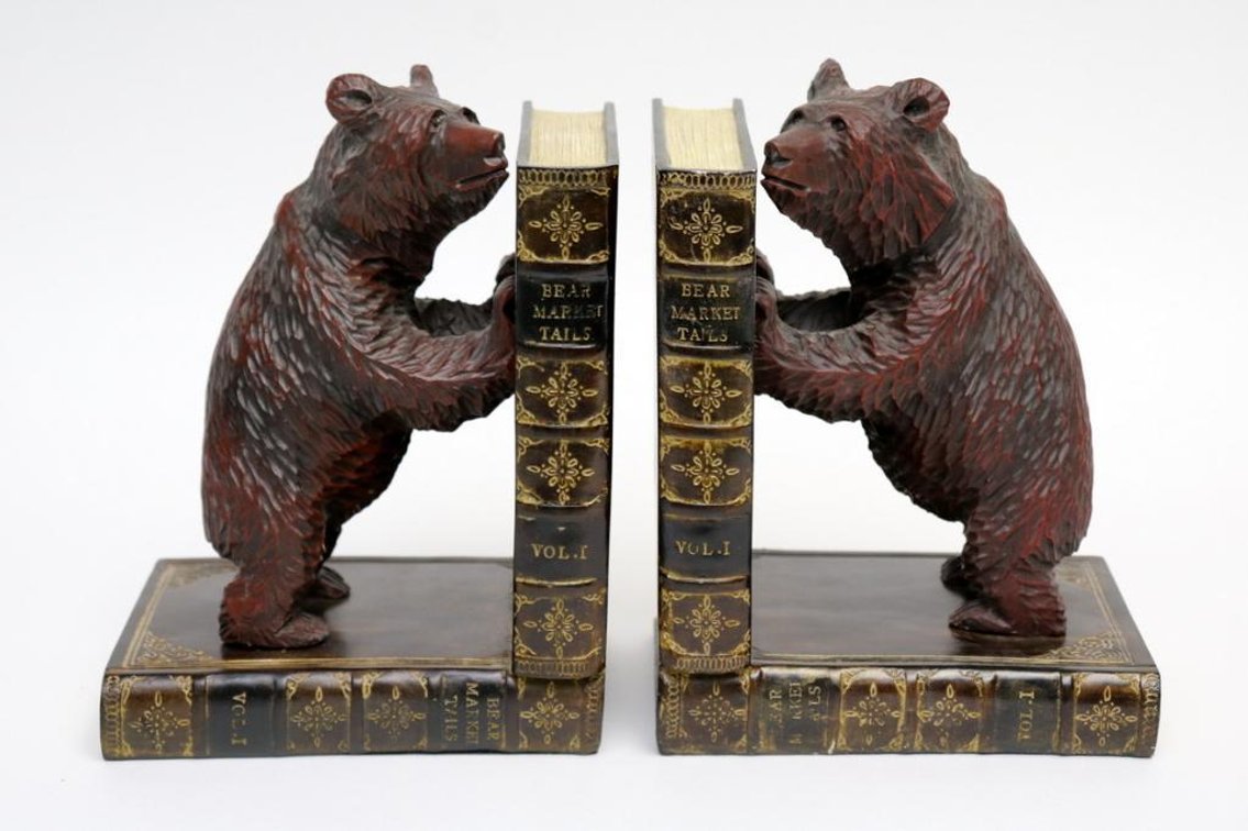 Pair of Bear Resin Bookends